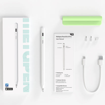 Metapen Pencil Air8 Pro for iPad - White_7
