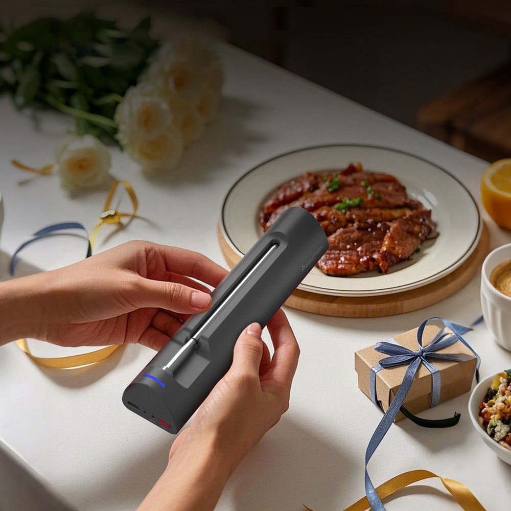 Meatmeet S Pro Kitchen Thermometer with Bluetooth App for Grill, Oven, Smoker - Gray_9