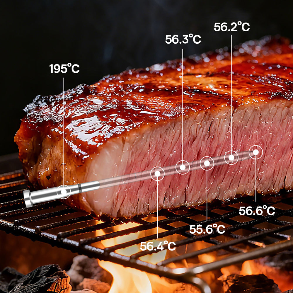 Meatmeet X Pro Kitchen Thermometer with Bluetooth/WiFi App for Grill, Oven, Smoker - Black_10