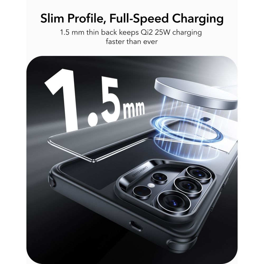 ESR Classic Hybrid MagSafe Case for Samsung Galaxy S26 Ultra - Clear Black_4