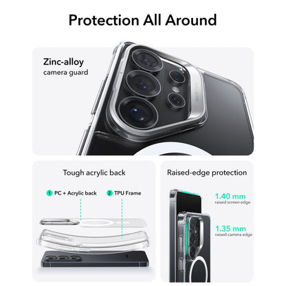 ESR Classic Hybrid Kickstand MagSafe Case for Samsung Galaxy S26 Ultra - Clear_1