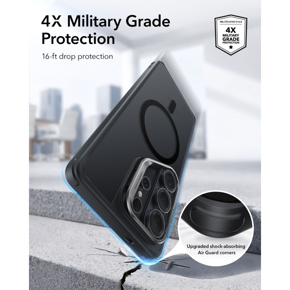 ESR Classic Hybrid Kickstand MagSafe Case for Samsung Galaxy S26 Ultra - Black_4