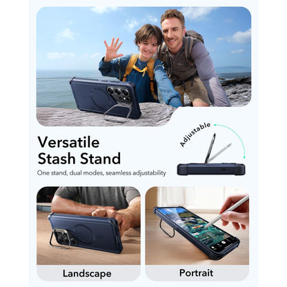 ESR Cyber ​​Tough Kickstand MagSafe Case for Samsung Galaxy S26 Ultra - Navy Blue_1