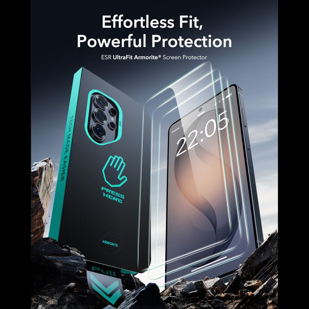 ESR UltraFit Armorite 2-Pack Tempered Glass for Samsung Galaxy S26 Ultra_2