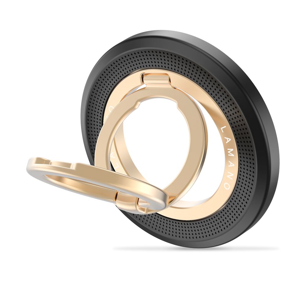 Tech-Protect MMR700 Lamano MagSafe Magnetic Phone Holder - Black and Gold_0