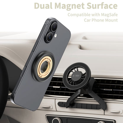 Tech-Protect MMR700 Lamano MagSafe Magnetic Phone Holder - Black and Gold_3