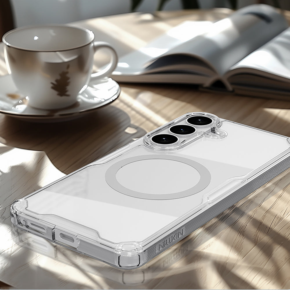 Nillkin Nature TPU Pro Case Compatible with MagSafe for Samsung Galaxy S26 - White_8