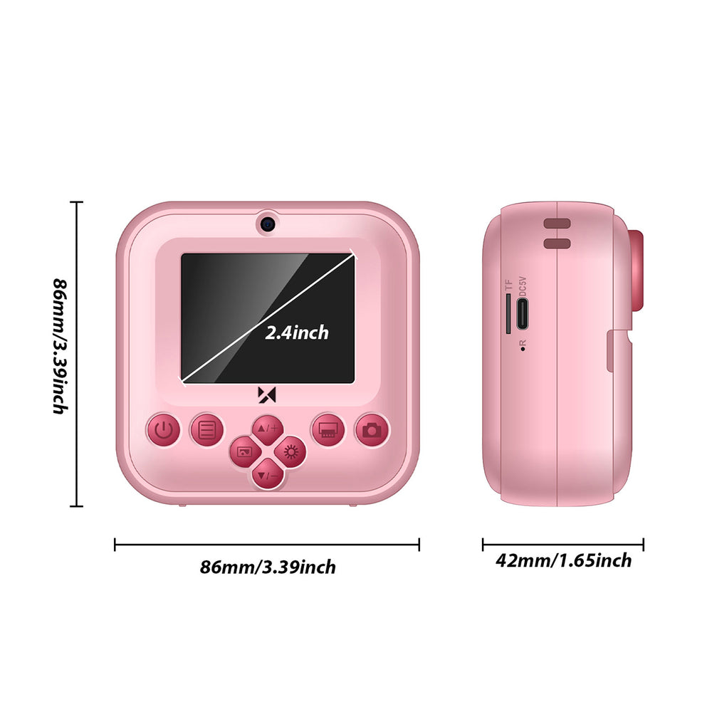 Wozinsky WDT-03 Thermal Printer Camera for Kids - Pink_2