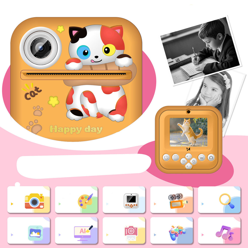 Wozinsky WDT-05 Thermal Printer Camera for Kids - Orange_4