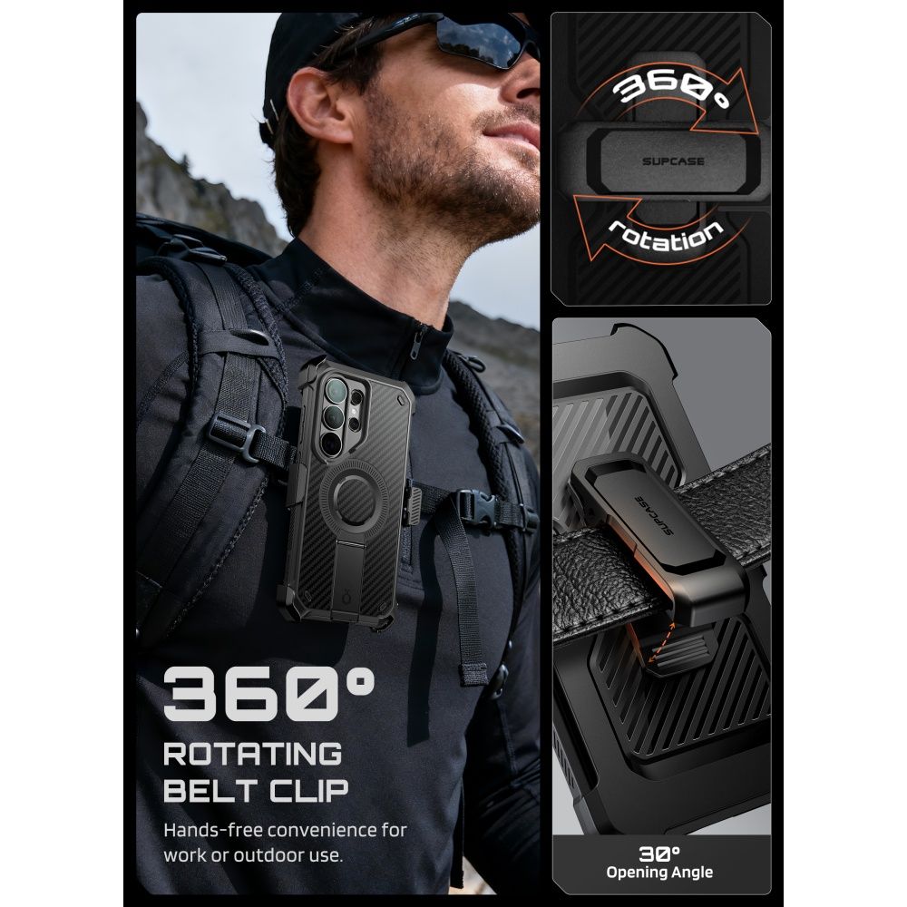 Supcase Unicorn Beetle Pro Mag MagSafe 2-Set Case for Samsung Galaxy S26 Ultra - Black_6