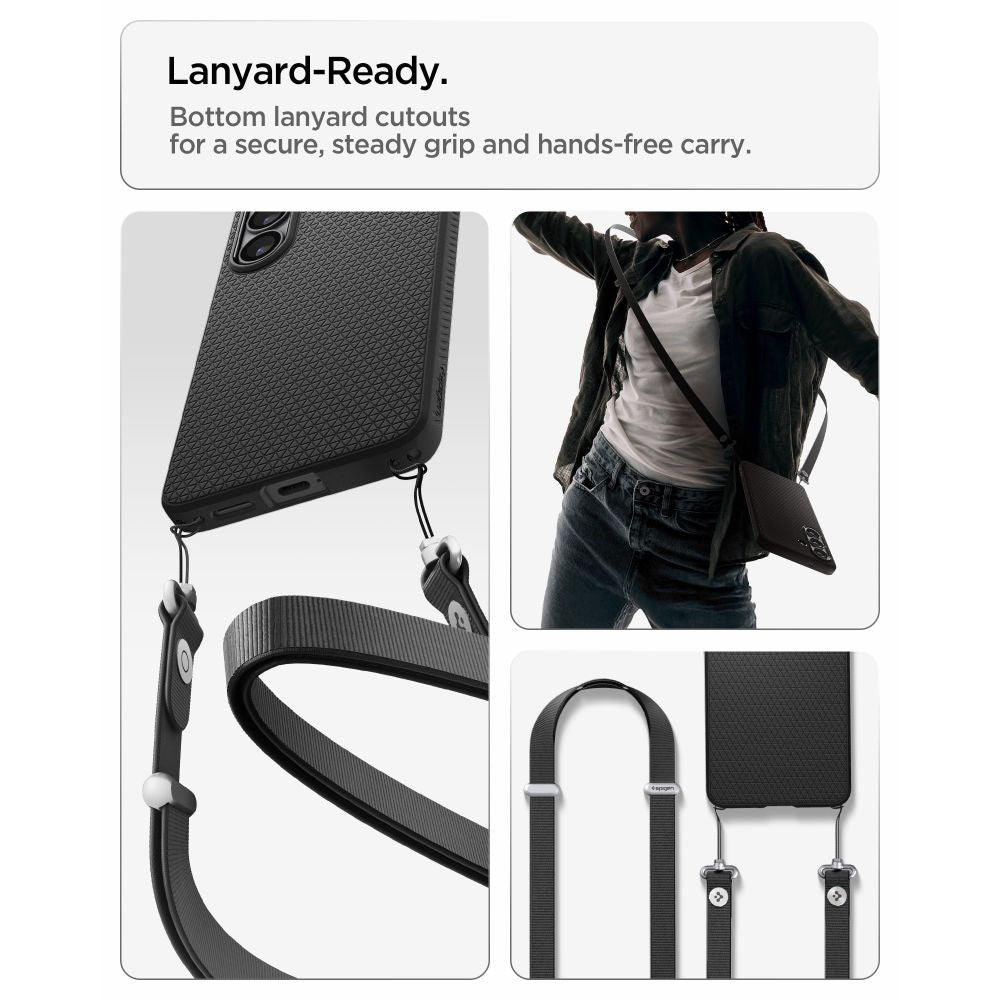 Hard Case Spigen Liquid Air for Samsung Galaxy S26 S942, Matte Black ACS10726_11