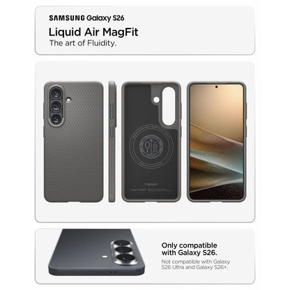 Hard Case Spigen Liquid Air with MagSafe for Samsung Galaxy S26 S942, Marble Grey ACS10731_8