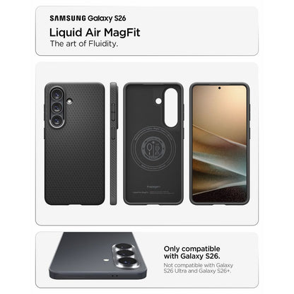 Hard Case Spigen Liquid Air with MagSafe for Samsung Galaxy S26 S942, Matte Black ACS10730_5