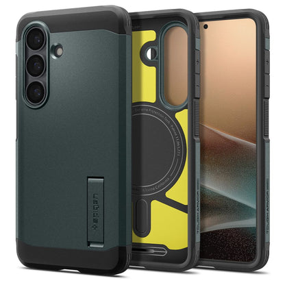 Hard Case Spigen Tough Armor with MagSafe for Samsung Galaxy S26 S942, Abyss Green ACS10740_0