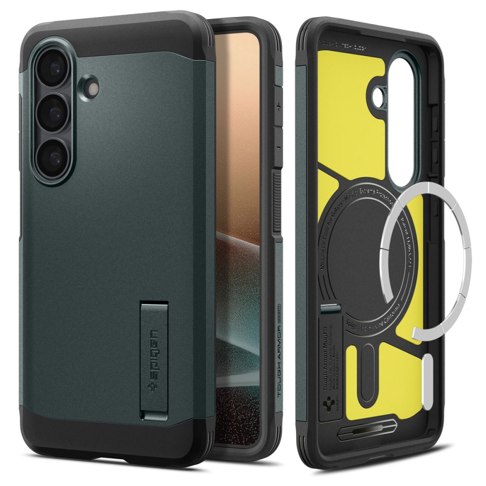 Hard Case Spigen Tough Armor with MagSafe for Samsung Galaxy S26 S942, Abyss Green ACS10740_1
