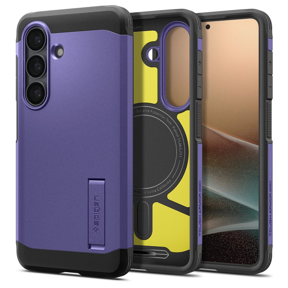 Hard Case Spigen Tough Armor with MagSafe for Samsung Galaxy S26 S942, Ash Violet ACS11221_0
