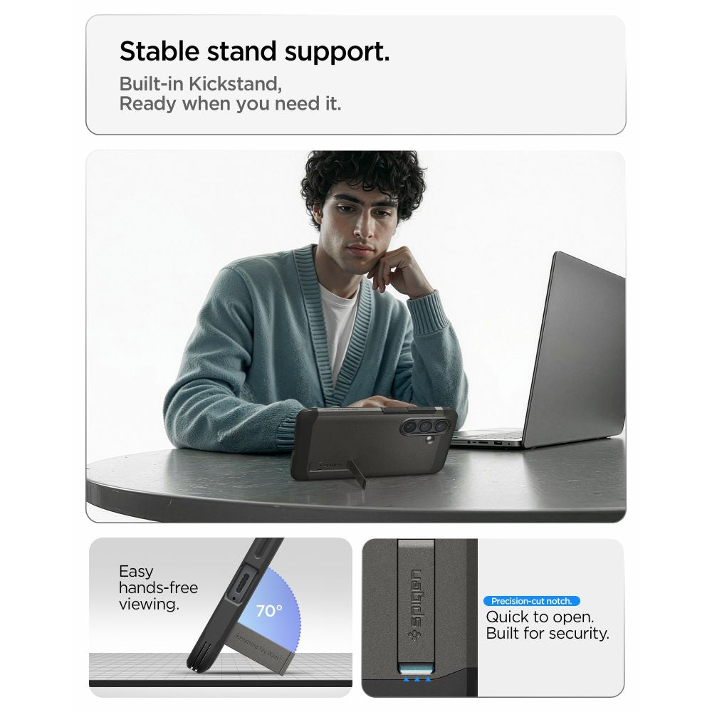 Hard Case Spigen Tough Armor with MagSafe for Samsung Galaxy S26 S942, Gunmetal ACS10739_9