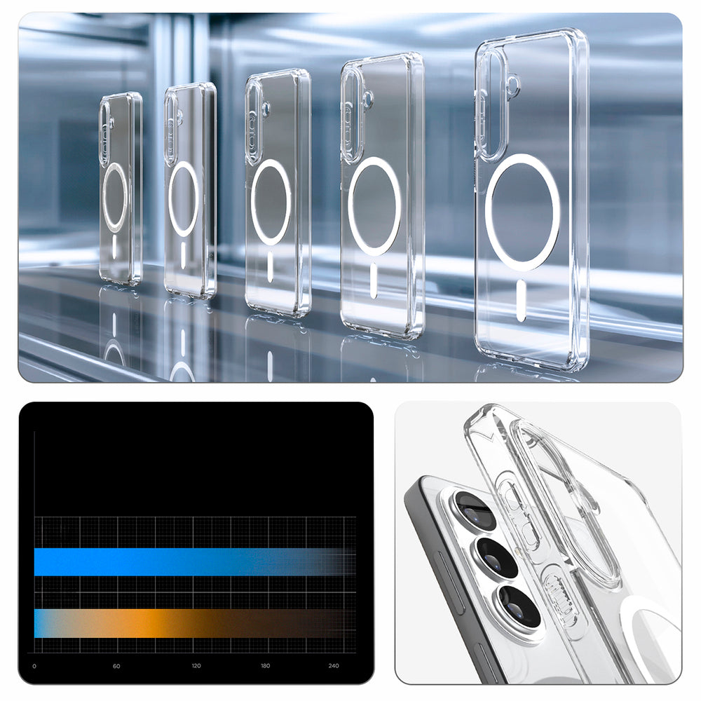 Hard Case Spigen Ultra Hybrid with MagSafe for Samsung Galaxy S26 S942, Clear White ACS10734_15