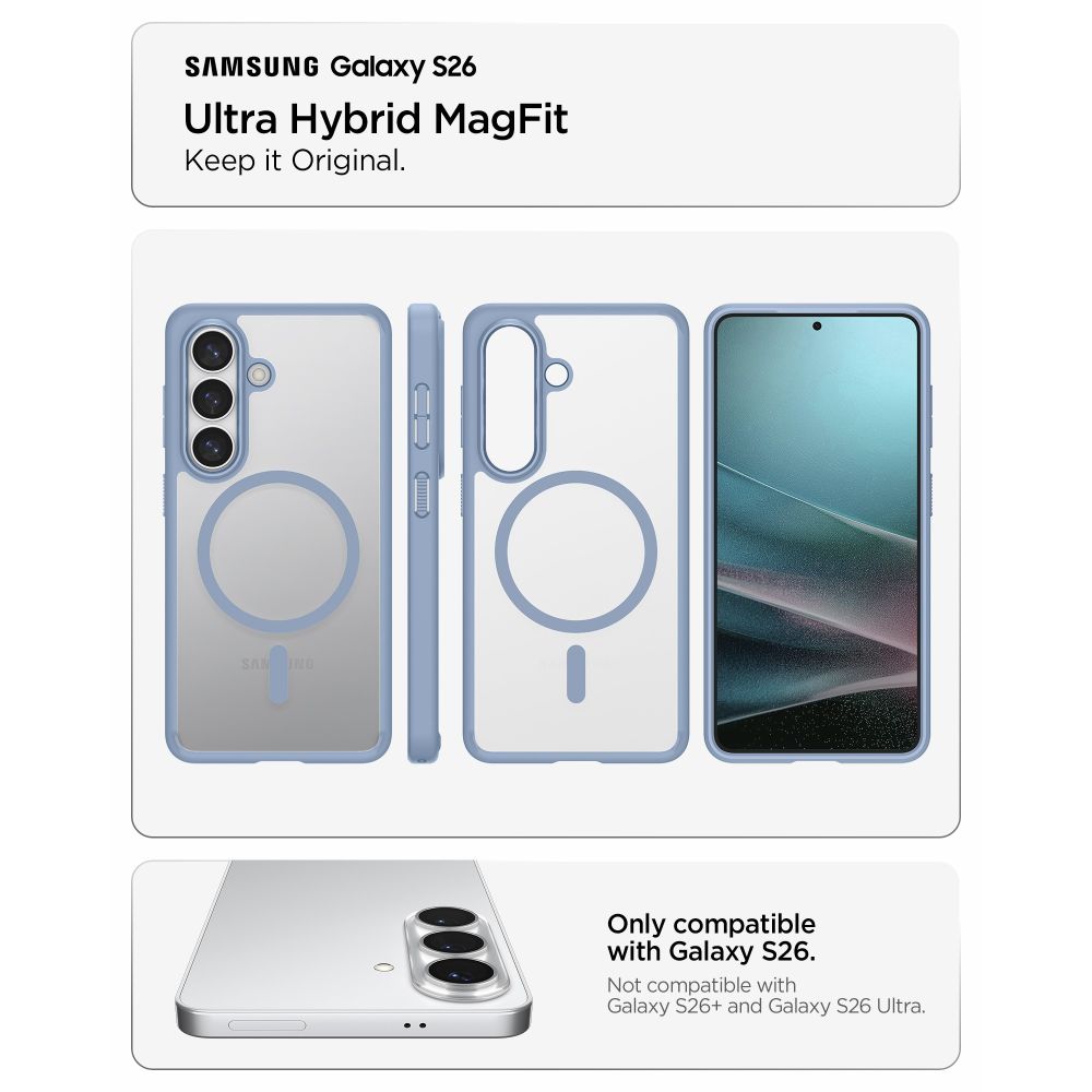 Hard Case Spigen Ultra Hybrid with MagSafe for Samsung Galaxy S26 S942, Light Blue ACS11219_5