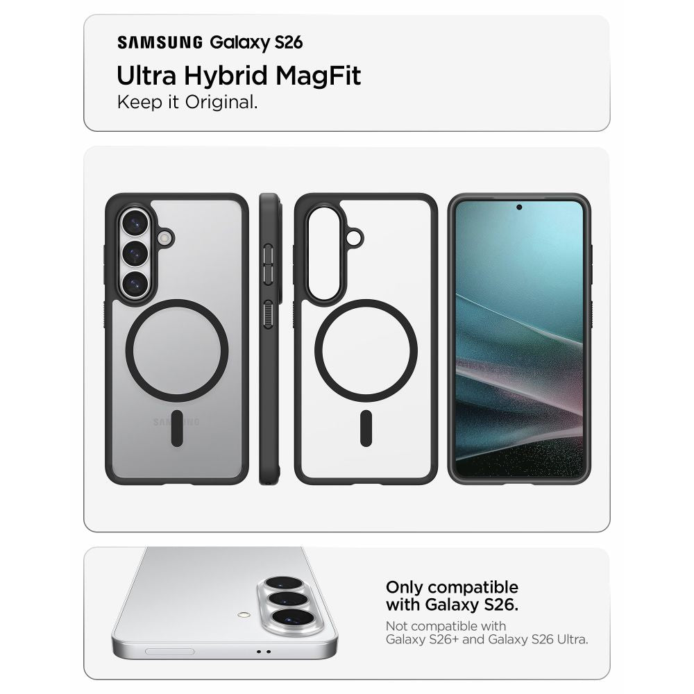 Hard Case Spigen Ultra Hybrid with MagSafe for Samsung Galaxy S26 S942, Matte Black ACS10735_5