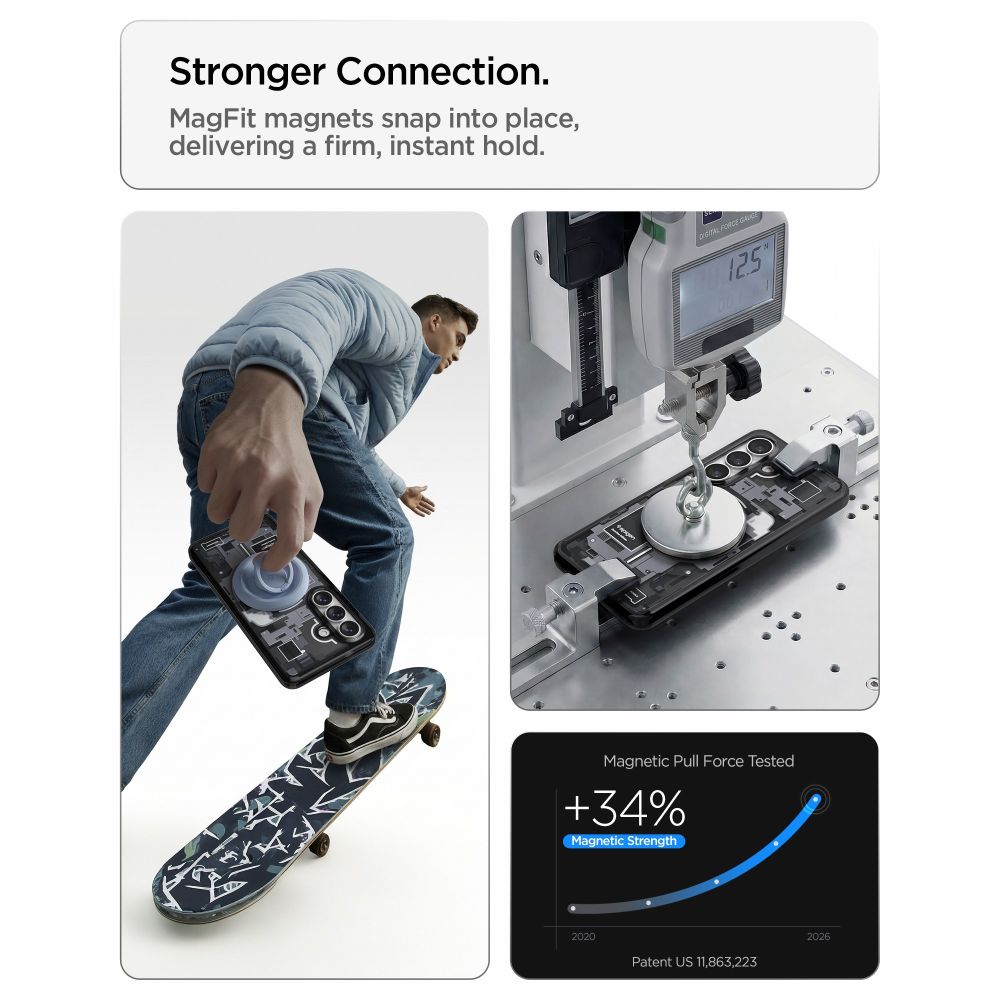 Hard Case Spigen Ultra Hybrid Zero One with MagSafe for Samsung Galaxy S26 S942, Black ACS10736_8