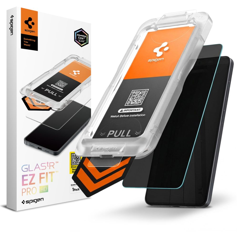 Front Cover Privacy Screen Protector Spigen GlastR EZ FIT Pro HD for Samsung Galaxy S26 S942 AGL11098_0