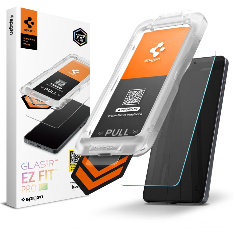 Front Cover Clear Screen Protector Spigen GlastR EZ FIT Pro HD for Samsung Galaxy S26 S942 AGL11097_0