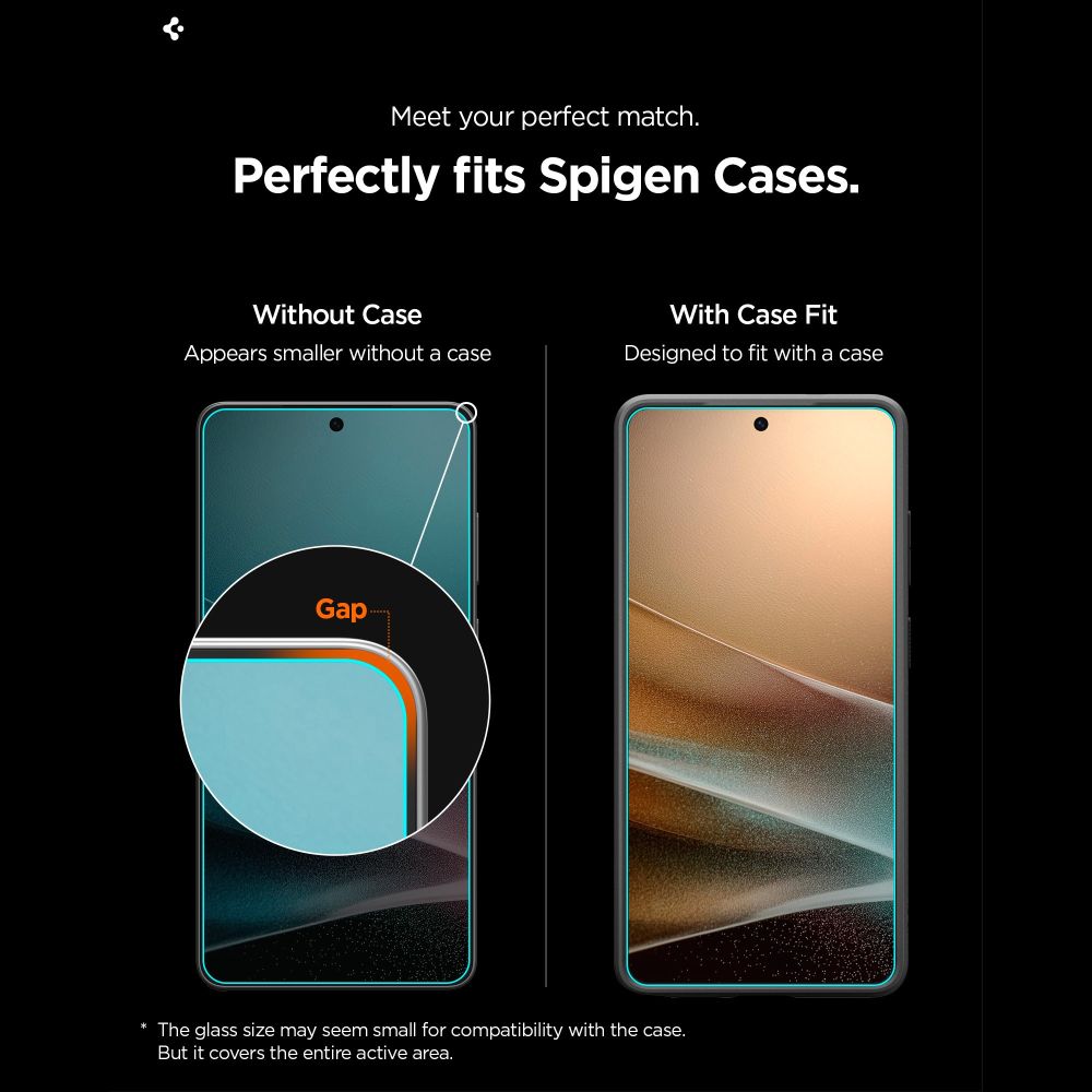 Front Cover Clear Screen Protector Spigen GlastR EZ FIT Pro HD for Samsung Galaxy S26 S942, 2-Pack AGL11095_11