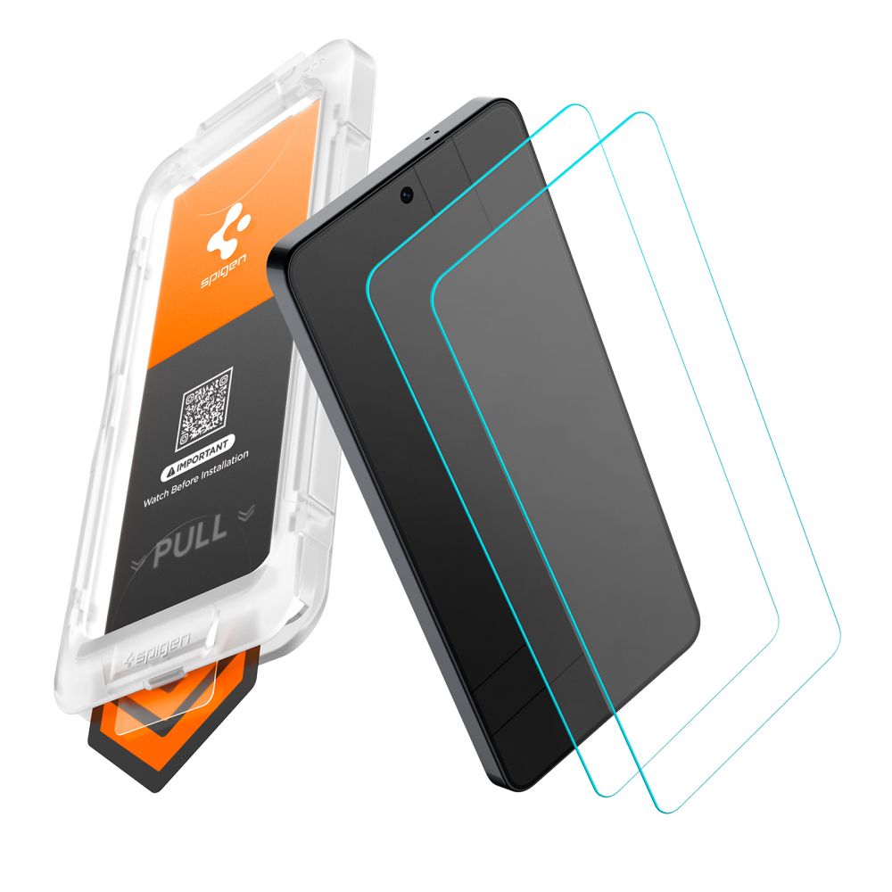 Front Cover Clear Screen Protector Spigen GlastR EZ FIT Pro HD for Samsung Galaxy S26 S942, 2-Pack AGL11095_1