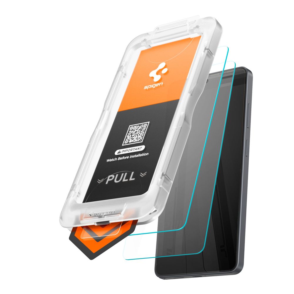 Front Cover Clear Screen Protector Spigen GlastR EZ FIT Pro HD for Samsung Galaxy S26 S942, 2-Pack AGL11095_2