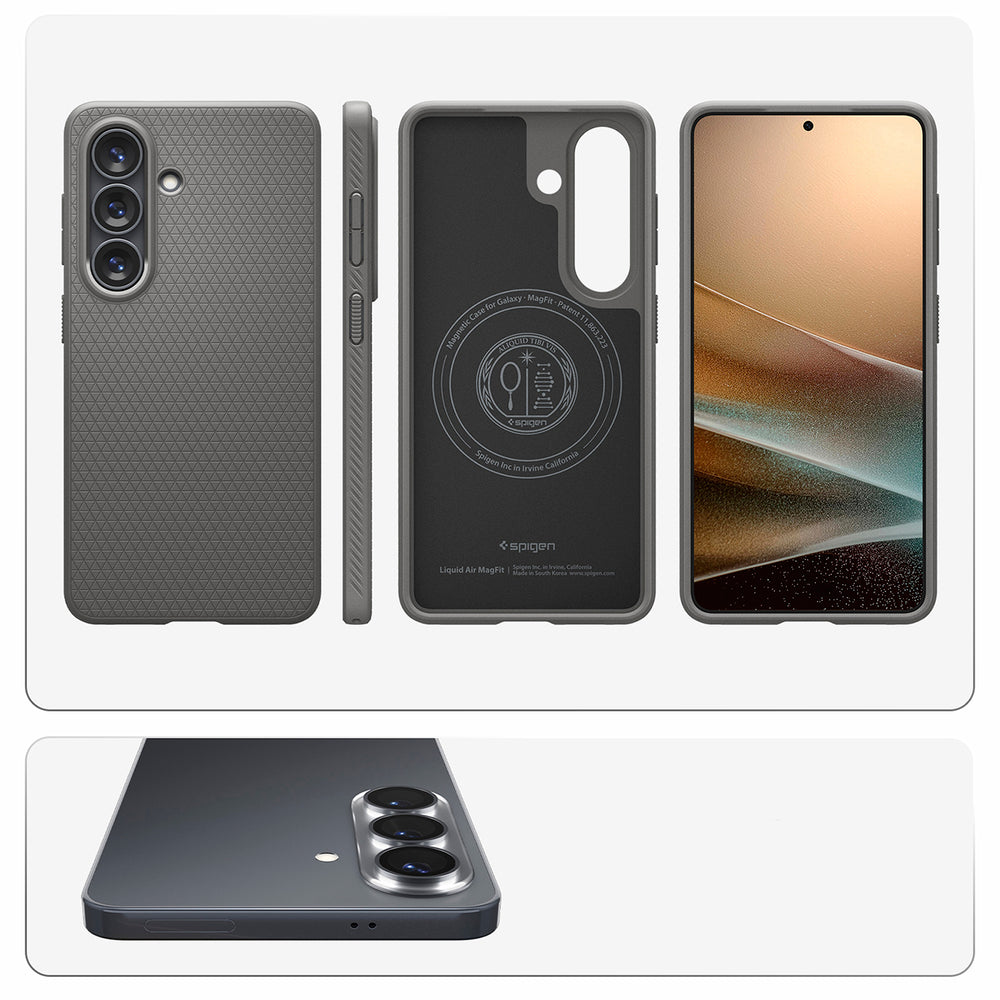 Hard Case Spigen Liquid Air with MagSafe for Samsung Galaxy S26 Plus S947, Marble Grey ACS10705_17