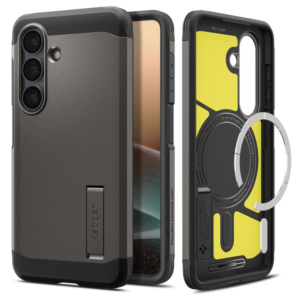 Hard Case Spigen Tough Armor with MagSafe for Samsung Galaxy S26 Plus S947, Gunmetal ACS10714_1