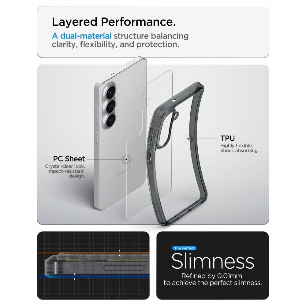 Hard Case Spigen Ultra Hybrid for Samsung Galaxy S26 Plus S947, Space Crystal ACS10708_6