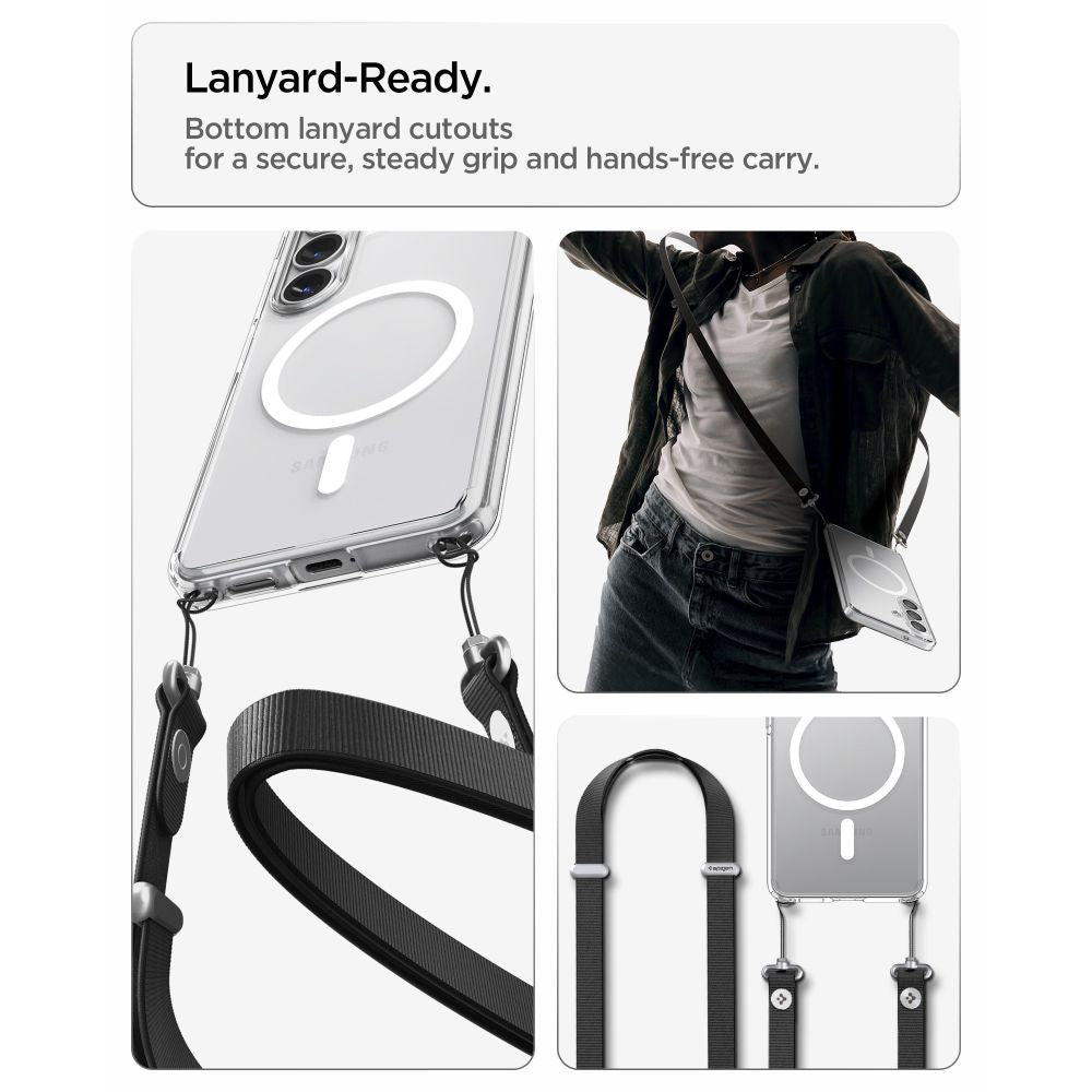 Hard Case Spigen Ultra Hybrid with MagSafe for Samsung Galaxy S26 Plus S947, Clear White ACS10709_11