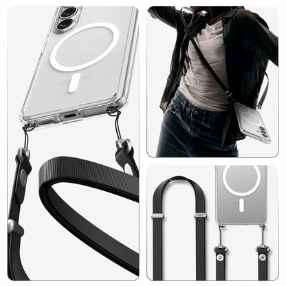 Hard Case Spigen Ultra Hybrid with MagSafe for Samsung Galaxy S26 Plus S947, Clear White ACS10709_20