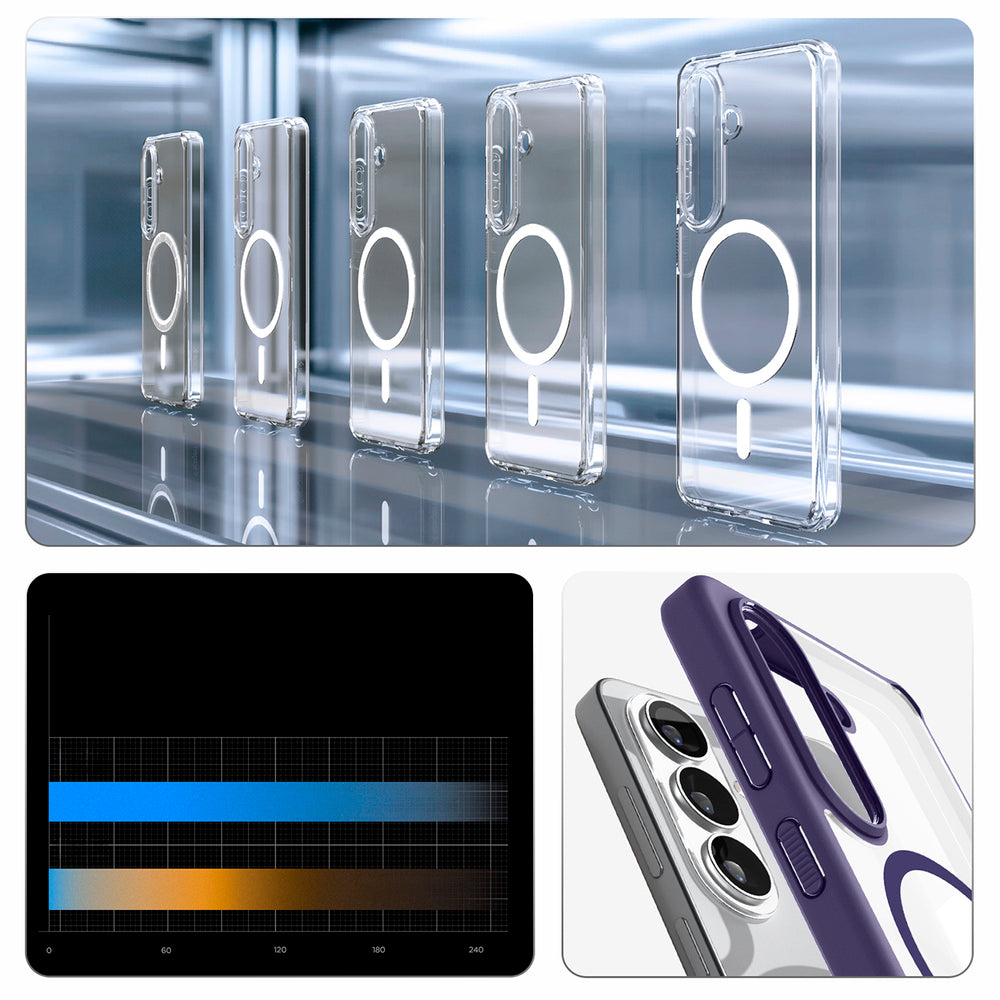 Hard Case Spigen Ultra Hybrid with MagSafe for Samsung Galaxy S26 Plus S947, Deep Purple ACS11214_15
