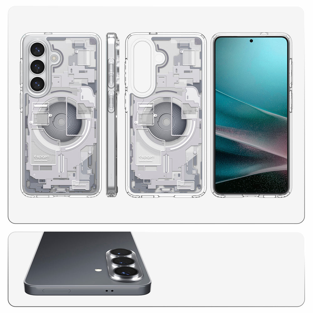 Hard Case Spigen Ultra Hybrid Zero One with MagSafe for Samsung Galaxy S26 Plus S947, White ACS10712_15