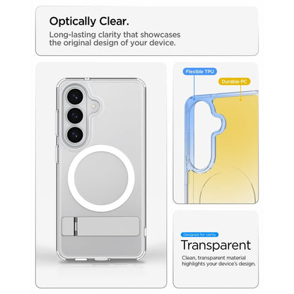 Hard Case Spigen Ultra Hybrid S with MagSafe for Samsung Galaxy S26 Plus S947, Clear White ACS11050_7