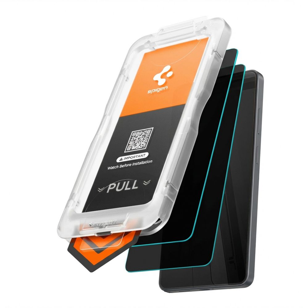 Front Cover Privacy Screen Protector Spigen GlastR EZ FIT Pro HD for Samsung Galaxy S26 Plus S947, 2-Pack AGL11085_2