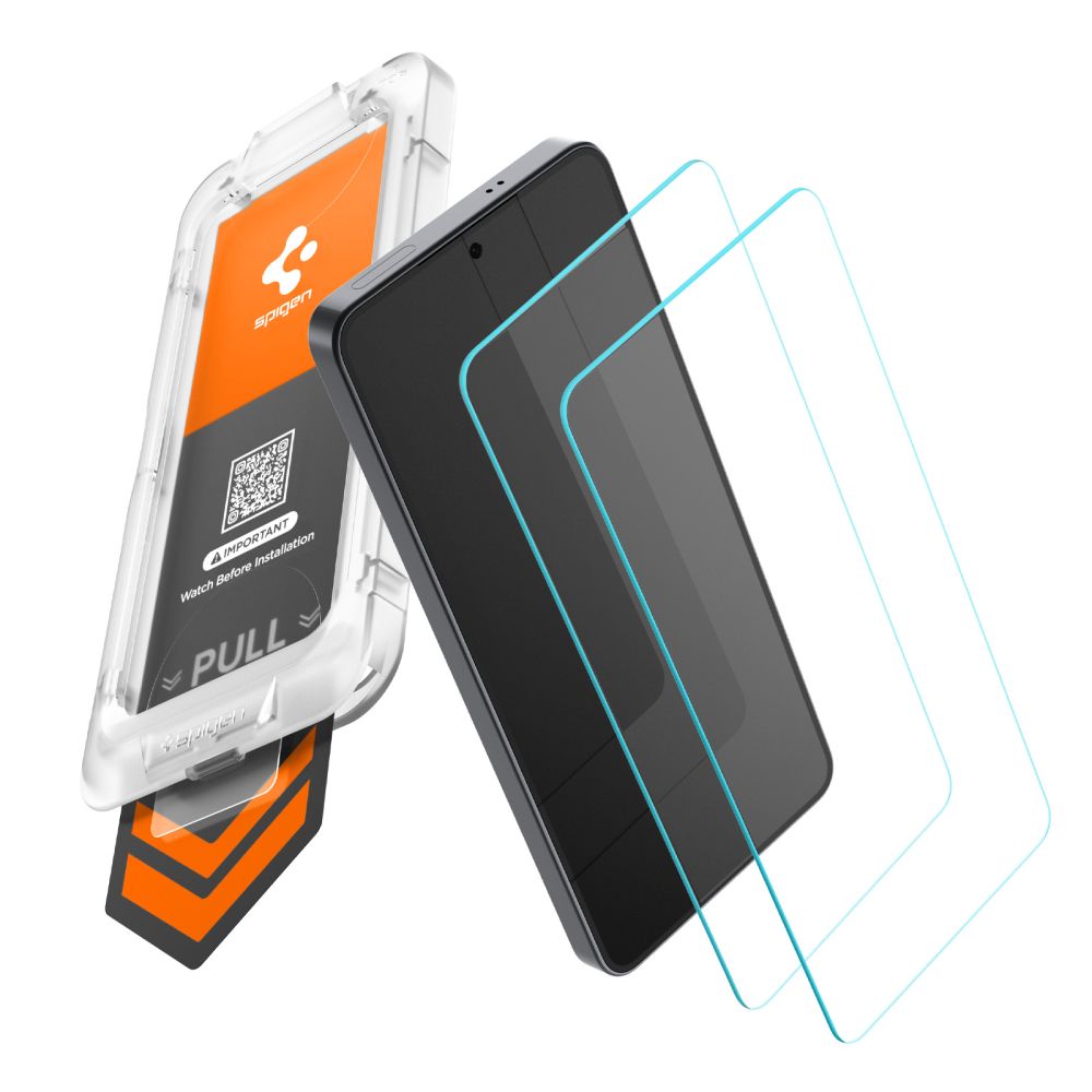 Front Cover Clear Screen Protector Spigen GlastR EZ FIT Pro HD for Samsung Galaxy S26 Plus S947, 2-Pack AGL11084_1