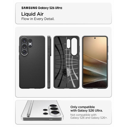 Hard Case Spigen Liquid Air for Samsung Galaxy S26 Ultra S948, Matte Black ACS10670_5