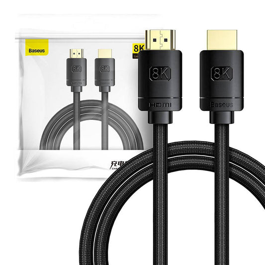 Baseus High Definition Series HDMI 2.1 cable, 8K 60Hz, 3D, HDR, 48Gbps, 3m (black)_0
