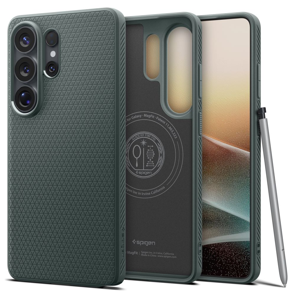 Hard Case Spigen Liquid Air with MagSafe for Samsung Galaxy S26 Ultra S948, Abyss Green ACS10676_0