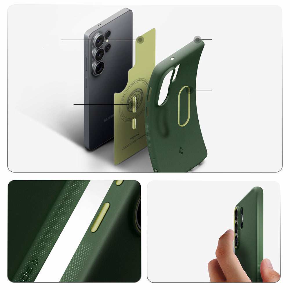 Hard Case Spigen Caseology Nano Pop with MagSafe for Samsung Galaxy S26 Ultra S948, Avo Green ACS11039_15