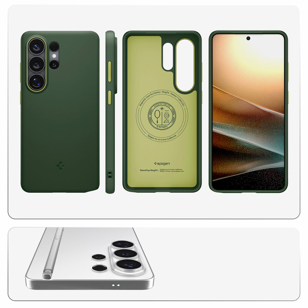 Hard Case Spigen Caseology Nano Pop with MagSafe for Samsung Galaxy S26 Ultra S948, Avo Green ACS11039_18