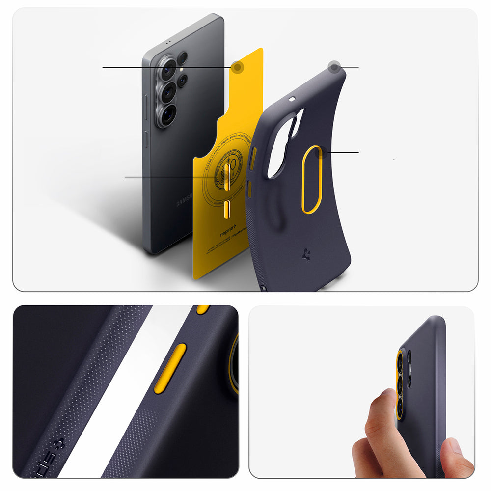 Hard Case Spigen Caseology Nano Pop with MagSafe for Samsung Galaxy S26 Ultra S948, Blueberry Navy ACS11037_13