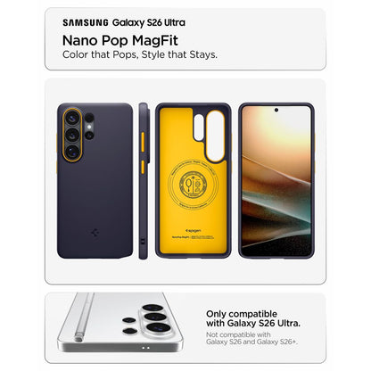 Hard Case Spigen Caseology Nano Pop with MagSafe for Samsung Galaxy S26 Ultra S948, Blueberry Navy ACS11037_7