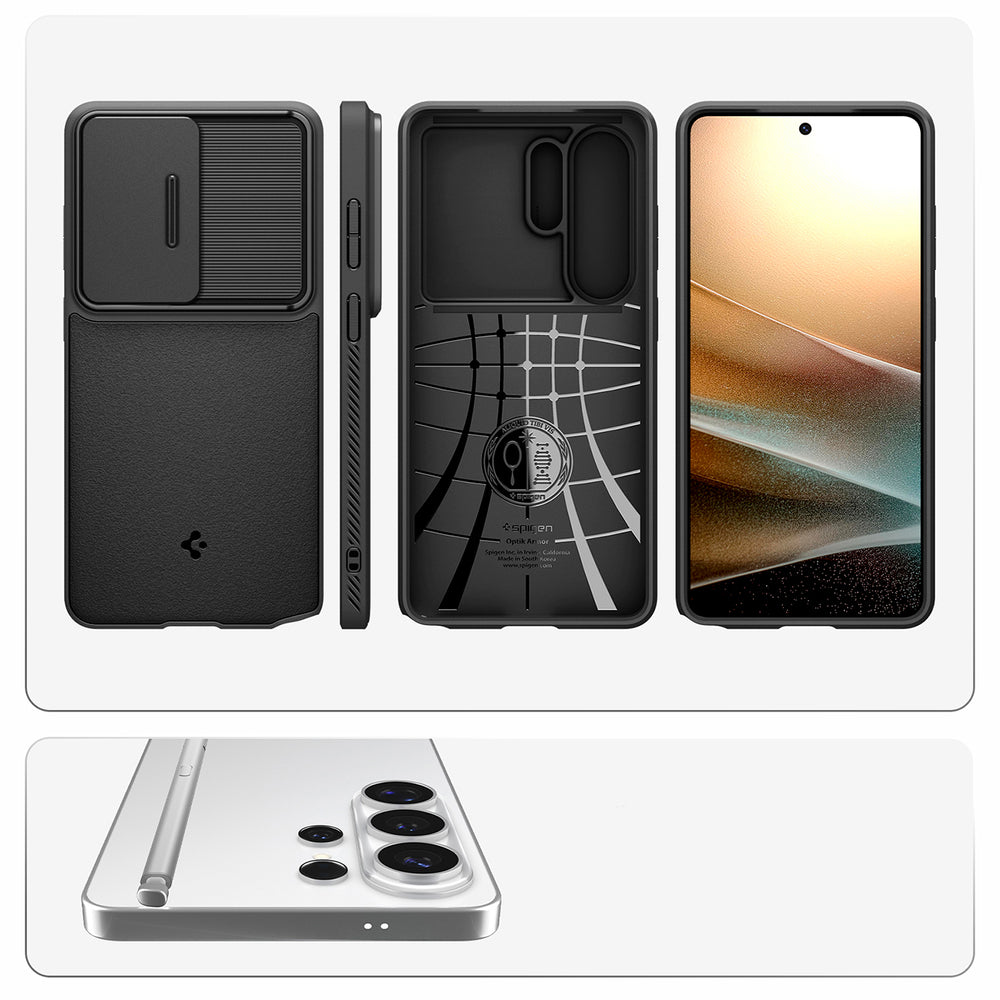 Hard Case Spigen Optik Armor for Samsung Galaxy S26 Ultra S948, Black ACS10687_10