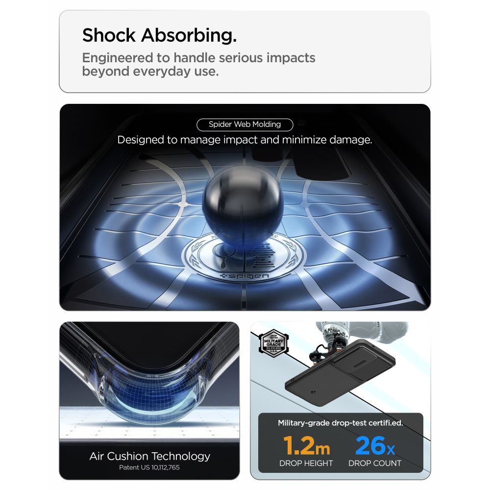 Hard Case Spigen Optik Armor for Samsung Galaxy S26 Ultra S948, Black ACS10687_6