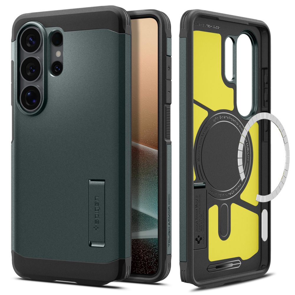 Hard Case Spigen Tough Armor with MagSafe for Samsung Galaxy S26 Ultra S948, Abyss Green ACS10686_1